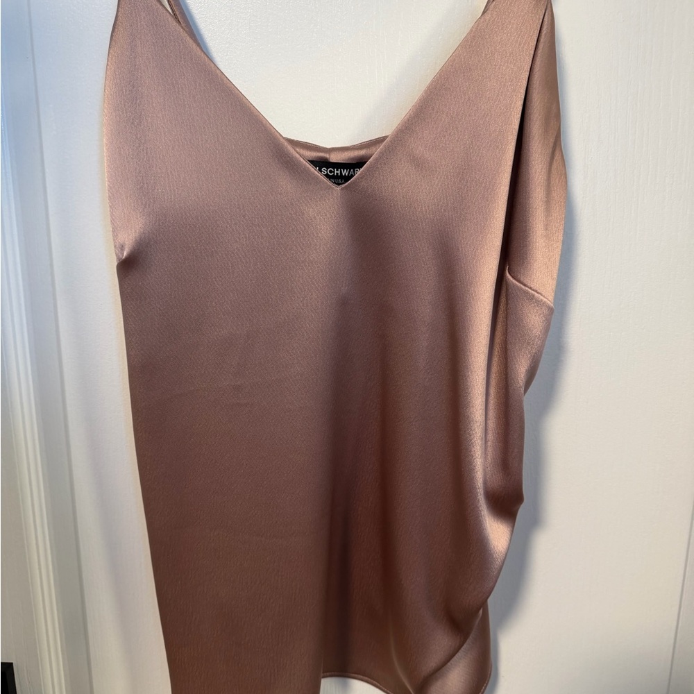 ABS Allen Schwartz Satin Camisole in Rose Gold